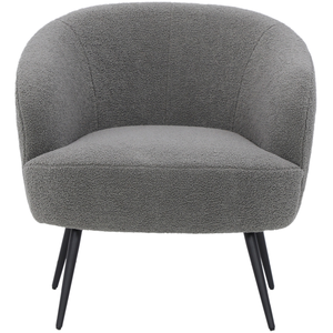 Fauteuil fixe LOMOCO BOUCLY coloris gris pas cher