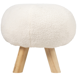 Pouf blanc MOUMOUTE pas cher