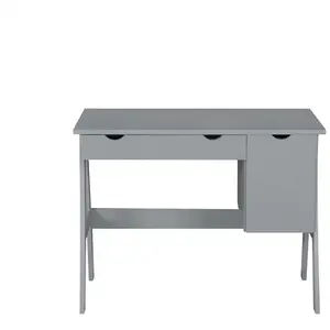 Bureau 100 cm ANDY coloris gris pas cher