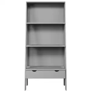 Bibliothèque 4 étagères ANDY coloris gris pas cher