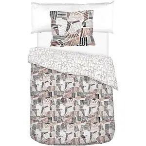 Parure de lit housse + 1 taie 140x200 cm JERSEYVendu parconforama