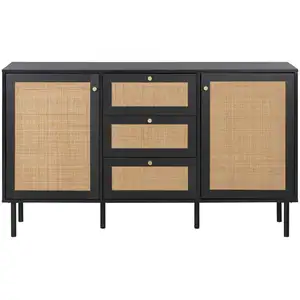 Buffet BORA Rotin coloris noir pas cher