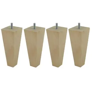 Jeu de pied (x4) bois massif 17 cm NIGHTITUDE 4 PYRAMIDES H17 S5,8Vendu parconforama