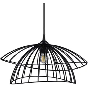 Suspension métal Lory D.40.5 cm LORY coloris noir pas cher