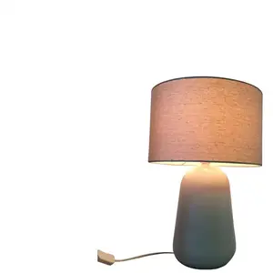 Lampe en céramique 49.5 cm LOMOCO STONE coloris blanc pas cher