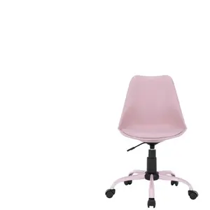 Chaise de bureau CALLIA coloris rose pas cher
