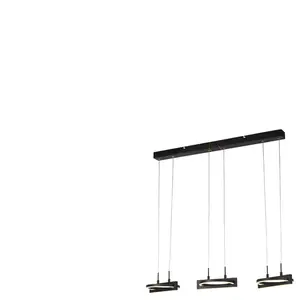 Suspension en métal 67 cm OSAN coloris noir pas cher