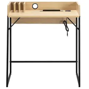Bureau 80 cm LENY coloris bois clair pas cher