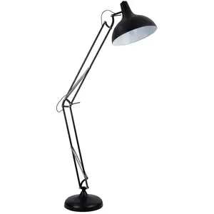 Lampadaire Métal 210 cm noir pas cher