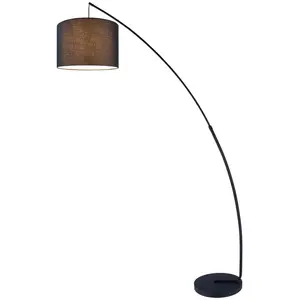 LOMOCO Lampadaire Métal 195 cm noir pas cher