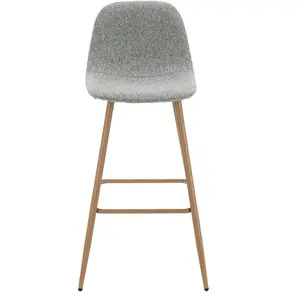 tabouret de bar gris AUDE pas cher