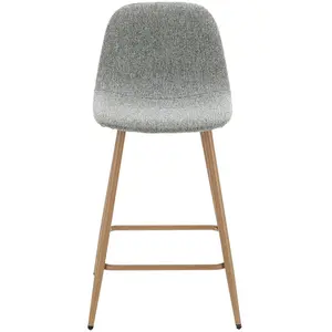 tabouret de bar gris AUDE pas cher