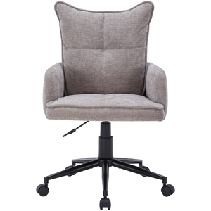 Chaise de bureau FLOWY coloris beige pas cher