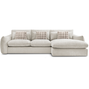 Canapé d'angle beige fixe 4 pl BOBOCHIC X CONFORAMA EUGENE pas cher