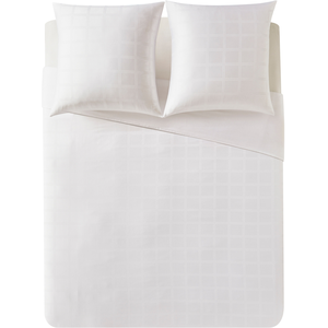Parure de lit Housse+ 2 taies 220x240cm SATINATA pas cher