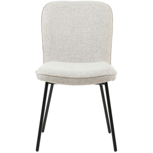 Chaise en tissu JADE coloris beige pas cher