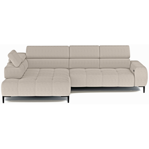 Canapé d'angle beige relax électrique 4 IMPERIA pas cher