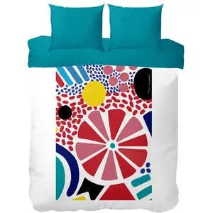 Parure de lit Housse+ 2 taies 240x260 cm ALICE LOURADOUR X CONFORAMA pas cher