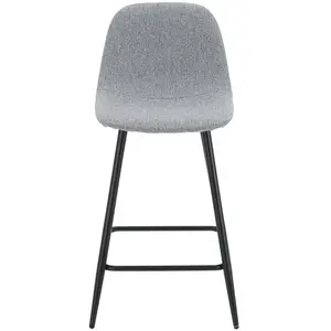 tabouret de bar gris AUDE pas cher