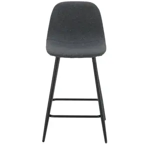 tabouret de bar gris AUDE pas cher