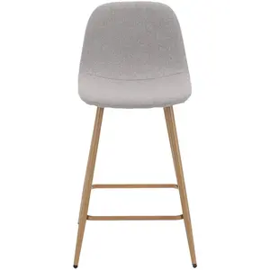 tabouret de bar beige AUDE pas cher