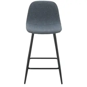 tabouret de bar bleu AUDE pas cher