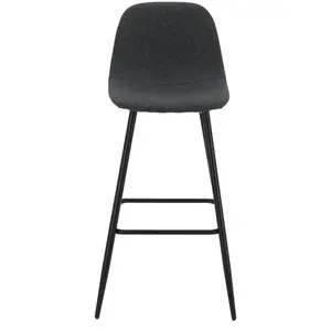 tabouret de bar gris AUDE pas cher