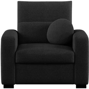 Fauteuil fixe JADE coloris noir pas cher