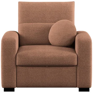 Fauteuil fixe JADE coloris terracotta pas cher