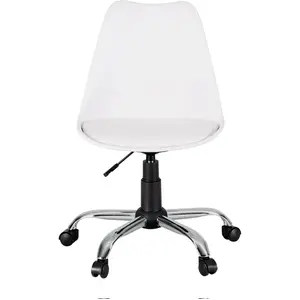 Chaise de bureau blanc ELYSE pas cher