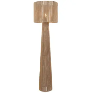 Lampadaire Papier 140 cm naturel CARLIE pas cher