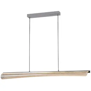 Suspension Acrylique 120 cm argenté SHINY pas cher