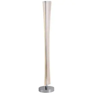 Lampadaire Acrylique 126 cm argenté SHINY pas cher