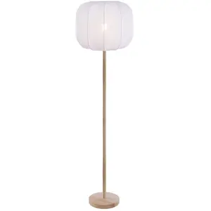 Lampadaire Métal et bois 150 cm naturel SWEET pas cher