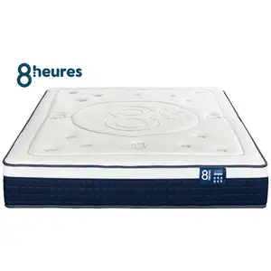 Matelas Ressorts + mémoire de forme 140x190 cm 8 HEURES LE MAGIQUE pas cher
