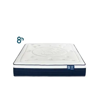 Matelas Ressorts + mémoire de forme 200x200cm 8 HEURES LE MAGIQUE