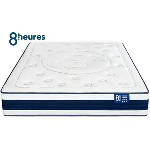 Matelas Ressorts + latex 140x190 cm 8 HEURES L'EBLOUISSANT pas cher