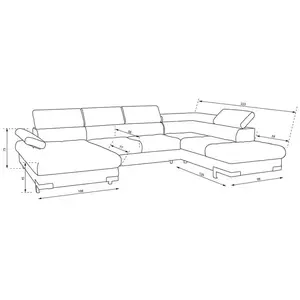 Canapé d'angle beige convertible 5 pl SELVA pas cher