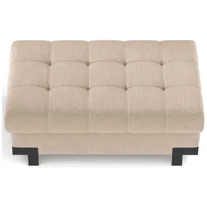 Pouf beige SELVA pas cher