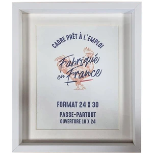 Divers Cadre Aymie Blanc 20 x 20 cm + Passe-partout 14 x 14 cmVendu parscrapmalin