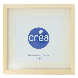 Créa Cadre Vitrine Carla 3D - 30x30 cm - Bois brut