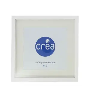 Créa Cadre Vitrine Carla 3D - 20x20 cm - Blanc