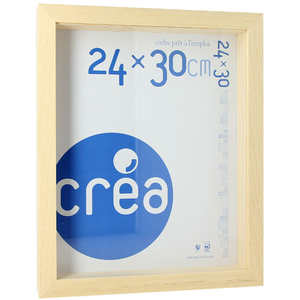 Créa Cadre Vitrine XXL brut - 30 x 30 cm