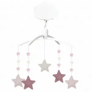 Comparateur de prix : Mobile Musical - TROUSSELIER - Etoiles - Lin Vieux Rose, Beige & Rose Poudré