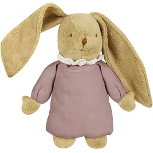 Trousselier - Lapin Nid d'Ange Doudou Musical - Lin Vieux Rose 25CmVendu parberceau-magique