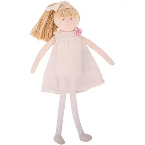 Trousselier Poupée en Robe 30Cm - Coton Bio Rose Poudré pas cher
