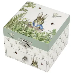 Comparateur de prix : Boîte à musique Cube Peter Rabbit - Libellule VERT Trousselier