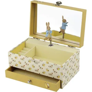 Comparateur de prix : Boite à Bijoux Musicale - TROUSSELIER - Peter Rabbit - Jaune - Enfant - Synthétique