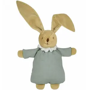 Comparateur de prix : Trousselier Lapin Nid D'ange Doudou - Lin Celadon 20cm