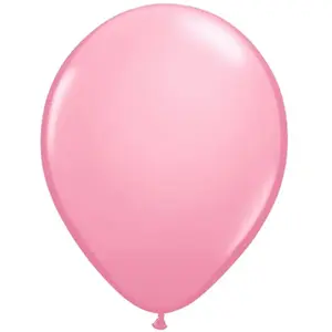RueDeLaFete Sachet de 25 BALLONS Opaques 25cm, Rose 25cm pas cher